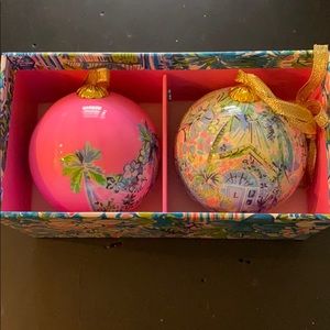 Lilly Pulitzer Christmas ornaments